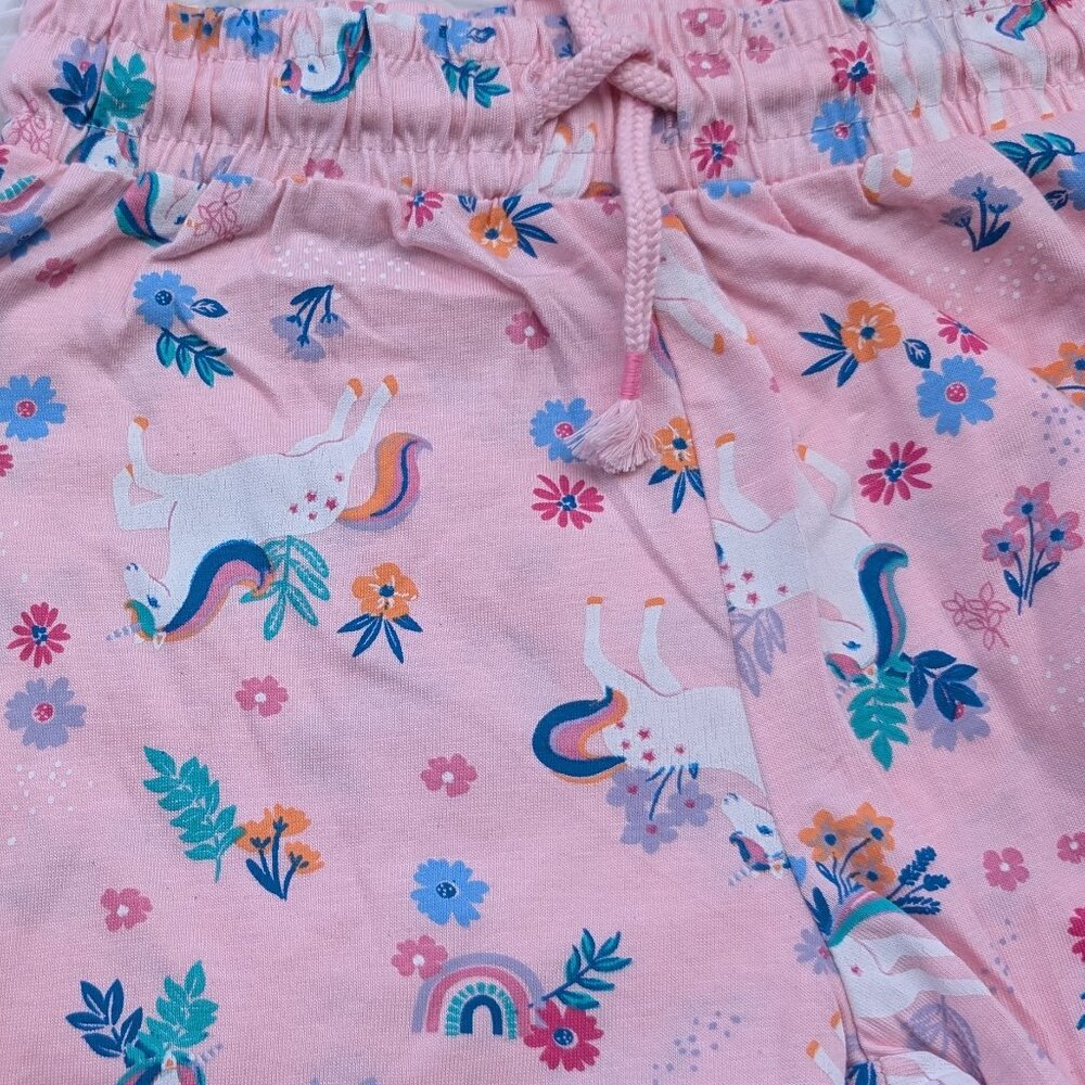 Pack of Colorful Kids' Shorts with Whimsical Unicorn & Seaside Themes NWOT - Picture 8 of 10